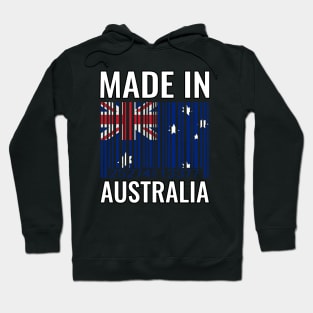 Made In Australia Barcode Flag Hoodie